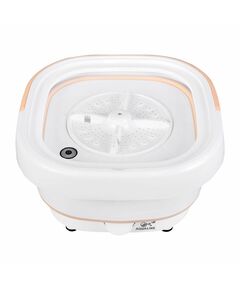 Стиральная машина OPTIMA МС-31СК объем загрузки 2.5кг, складная, компактная, воду не греет, вес 4 кг, материал бака пластик и резина, тип установки отдельно стоящая, цвет оранжевый, управление механич. фотографии