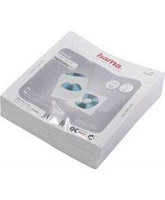 Конверты для CD/DVD Hama H-62672 бумажные с прозрачным окошком 100 шт. белый фотографии