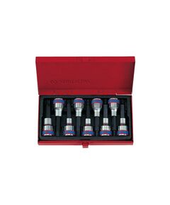 Набор торцевых насадок King Tony 4119PR 1/2", Torx, Т20-Т60 мм, L = 80 мм, 9 предметов фотографии