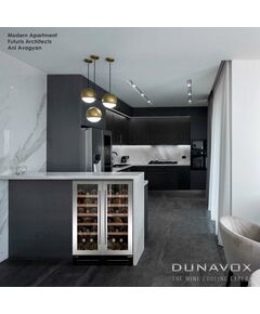 Компрессорный винный шкаф Dunavox (Венгрия) DAUF-19.58SS фотографии