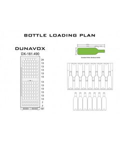 Винный шкаф Dunavox (Венгрия) DX-181.490DBK фотографии