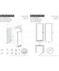 Винный шкаф Dunavox (Венгрия) DX-181.490DBK фотографии