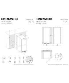 Винный шкаф Dunavox (Венгрия) DX-94.270DBK фотографии