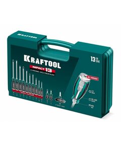 Набор ударных отверток KRAFTOOL IMPACT 13 шт сквозной стержень Cr-Mo [25035] фотографии