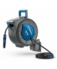 Поливочный набор 4 предмета GRINDA HRA-20 шланг 20м x 1/2", на поворотном кронштейне настенная, катушка автоматическая со шлангом ProLine [428470] фотографии