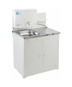 Умывальник "Акватекс" ДУЭТ (с ЭВН+мойка нерж.) белый фотографии