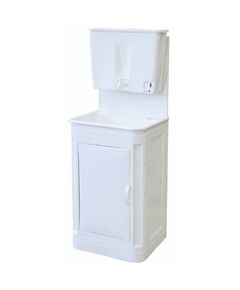 Умывальник Мойдодыр-Чистюля пластиковый, бак 10л без ЭВН, разборная тумба фотографии