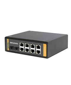 Коммутатор неуправляемый Beward STP-0802HPv2 8 портов 10/100/1000 Мбит/с (все с поддержкой High PoE) + 2 порта 1000 Мбит/с SFP, PoE бюджет до 240 Вт фотографии