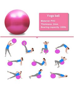 Гимнастический мяч Gymmaster ANA-502A 75 см фиолетовый фотографии