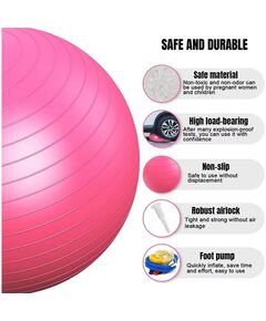 Гимнастический мяч Gymmaster ANA-502A 75 см фиолетовый фотографии