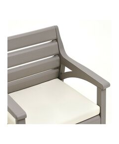 Набор садовой мебели «Барселона», 2 кресла, стол, серый фотографии