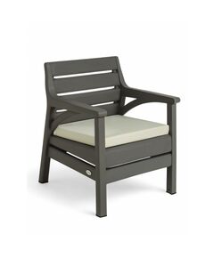 Набор садовой мебели «Евпатория»: 2 кресла, стол, трёхместный диван, серый фотографии