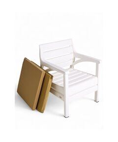 Набор садовой мебели «Евпатория»: 2 кресла, стол, двухместный диван, белый фотографии