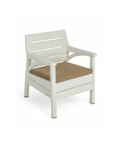 Набор садовой мебели «Евпатория»: 2 кресла, стол, трёхместный диван, белый фотографии