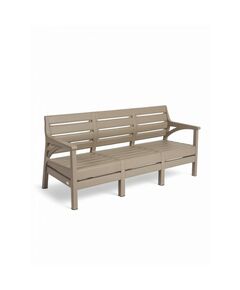 Набор садовой мебели «Евпатория»: 2 кресла, стол, трёхместный диван, бежевый фотографии