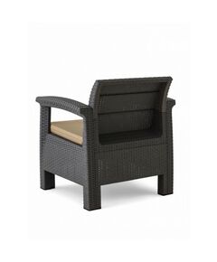 Набор садовой мебели «Калифорния», 3 предмета: 2 кресла, стол, серый фотографии