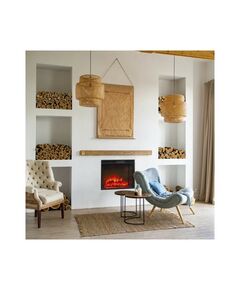 Электроочаг Sparta, 25.5", 2000 Вт, LED-подсветка, 2 режима обогрева, звук потрескивания фотографии