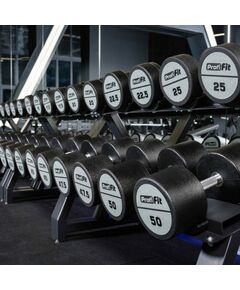 Гантельный ряд полиуретановый PROFI-FIT 27.5-37.5 кг шаг 2.5 кг, 5 пар фотографии