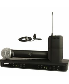 Микрофонная система Shure BLX1288E/CVL-M17 беспроводная, двухканальная, с ручным передатчиком PG58 и петличным микрофоном CVL-B/C, частота UHF 662-686 МГц фотографии