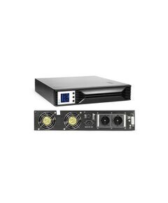 ИБП SVC RTL-1K-LCD Л-И, 1кВА/0.7кВт, Вход:220В, AVR:145-275В, Вых.:220В±5%, 50/60±1Гц, АКБ 2*12В/7.5Ач, Вых.разъёмы:2*Schuko CEE7/4, LCD-дисплей, 2U, Стоечный 19" фотографии