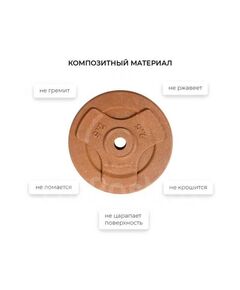 Диск композитный Shigir d 26мм. 1,25 кг коричневый [263.67] фотографии