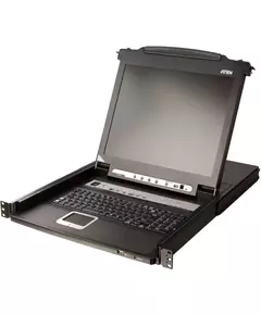 КВМ консоль ATEN CL5716MW-ATA-RG 16-Port PS/2-USB VGA Single Rail 17.3" 1920 x 1080 @ 60 Hz LCD KVM Switch фотографии
