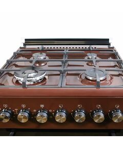 Плита комбинированная WILLMARK CS-6614 60*60 см, 4 газовые конфорки: 0,9/1,55/1,55/2,6 кВт, электроподжиг с кнопки, духовка электричекая фотографии