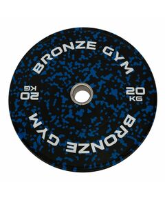 Диск бамперный BRONZE GYM BGBMC20 камуфляж, синий, 20кг фотографии