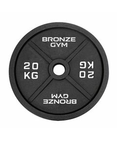 Диск олимпийский BRONZE GYM BGPLCI200 чугунный, 20 кг фотографии