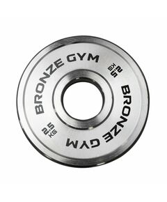 Диск олимпийский BRONZE GYM BGPLST025 стальной, 2,5 кг фотографии