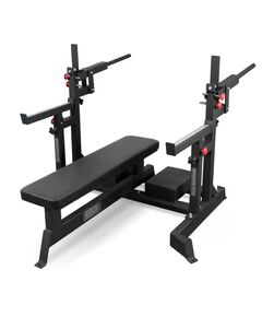 Скамья для жима BRONZE GYM PARTNER AL-321 пауэрлифтерская, с механизмом подъёма штанги фотографии