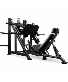 Тренажер для жима ногами BRONZE GYM PL-1717 под углом 45 градусов, черный фотографии