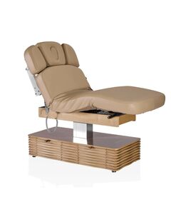 Массажный стол Mizomed NESS-C Salon-Oak электрический, стационарный, мокко бежевый фотографии