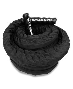 Канат тренировочный BRONZE GYM BG-FA-BR12 3.8см.х12м., 9кг., с защитным рукавом фотографии