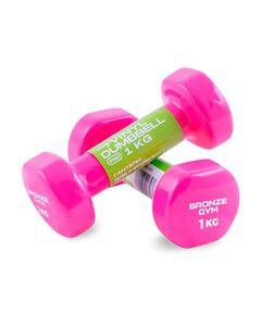 Гантели для аэробики BRONZE GYM BG-FA-VD1 виниловые, 1 кг., пара. фотографии