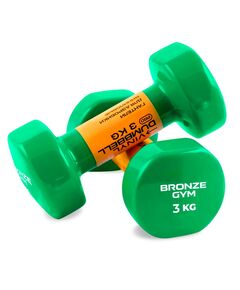 Гантели для аэробики BRONZE GYM BG-FA-VD3 виниловые, 3 кг., пара. фотографии