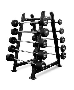 Набор обрезиненных штанг BRONZE GYM BGBBS10-55 10-55 кг, 10 шт, шаг 5 кг фотографии