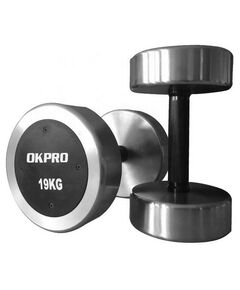Гантельный ряд OKPRO OK1033C хромированный, от 2,5 до 25 кг, шаг 2,5 кг фотографии