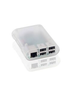 Корпус ACD RA076 Transparent ABS Plastic Injection Molding case with Stripe for Raspberry Pi 3 B, прозрачный, овальный на винтах, (RASP1795) фотографии
