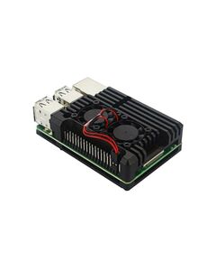 Корпус ACD RA458 Black Metal Aluminum Case with double Fans for Raspberry Pi 3B/3B+, (RASP2244) фотографии