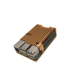 Корпус ACD RA506 совместимость Raspberry Pi 4B, Metal Aluminum Case, золотистый фотографии