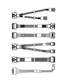 Комплект кабелей Lenovo ThinkSystem SR650 V3 2.5" Chassis Front BP1 SAS/SATA Cable Kit [4X97A82933] фотографии
