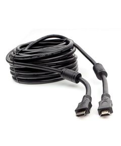 Кабель HDMI Cablexpert CCF2-HDMI4-15M 15м, v1.4, 19M/19M, черный, позол.разъемы, экран, 2 ферр кольца, пакет фотографии