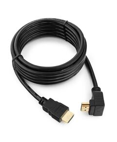 Кабель HDMI Cablexpert CC-HDMI490-10 3.0м, v1.4, 19M/19M, углов. разъем, черный, позол.разъемы, экран, пакет, (066037) фотографии