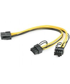 Кабель питания Cablexpert CC-PSU-85 PCI-Express 6-пин на 6+2 пин x 2 шт., 0.3 м фотографии