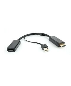Переходник Cablexpert DSC-HDMI-DP конвертер HDMI -> DisplayPort, HD19M+USB x HD20F, черный фотографии