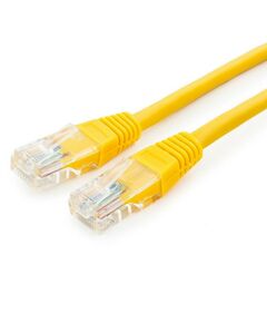 Патч-корд Cablexpert PP12-0.25M/Y UTP, кат.5e, 0.25м, литой, многожильный, жёлтый, {50} фотографии