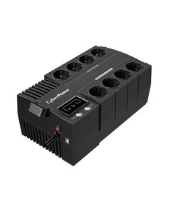 Источник бесперебойного питания CyberPower BS650E 1-фазное входное напряжение, выходная мощность 650 ВА / 360 Вт, 1 мин работы при полной нагрузке,  черный фотографии