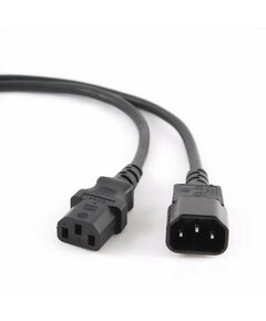Кабель питания Cablexpert PC-189-VDE сист.блок-монитор, 1.8м, C13-C14, VDE, 10А, сечение провода 0,75 мм2, черный, с заземлением, {100} [023757] фотографии