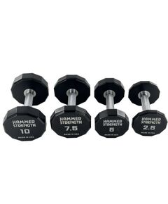 Гантельный полиуретановый ряд Gymmaster ANA-072 от 27,5 до 50 кг, шаг 2,5 кг фотографии
